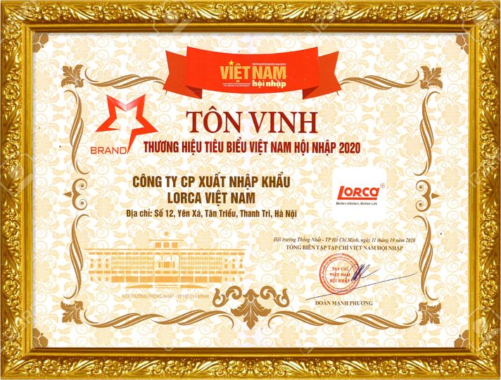 Lorca Việt Nam Tự Hào Là Thương Hiệu Tiêu Biểu Việt Nam Hội Nhập 2020