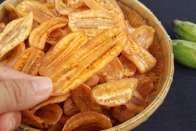 Cách làm chuối sấy giòn rụm đơn giản ngay tại nhà bằng nồi chiên không dầu