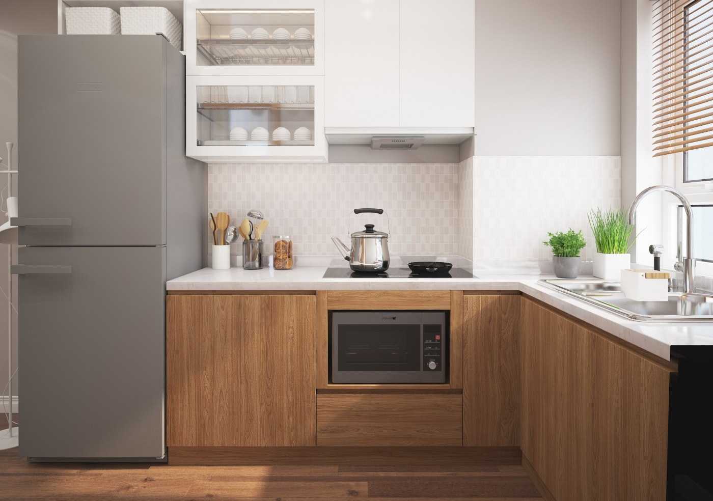 Vị trí lắp đặt lò vi sóng hợp lý trong gia đình