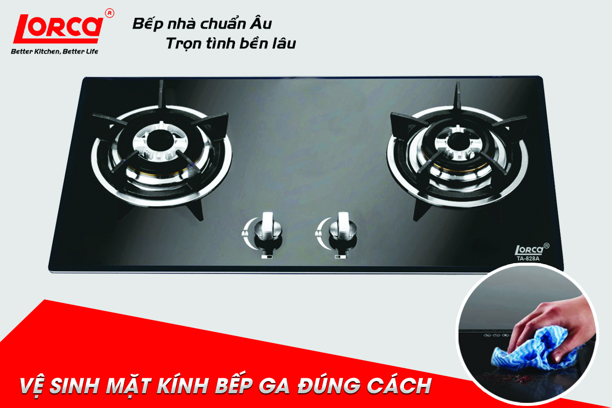 Cách vệ sinh mặt kính bếp gas đúng cách và luôn sáng bóng như mới