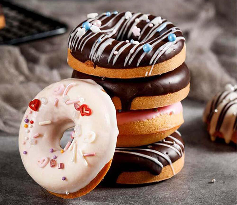 Bánh donut bông mềm, thơm ngon không cần lò nướng