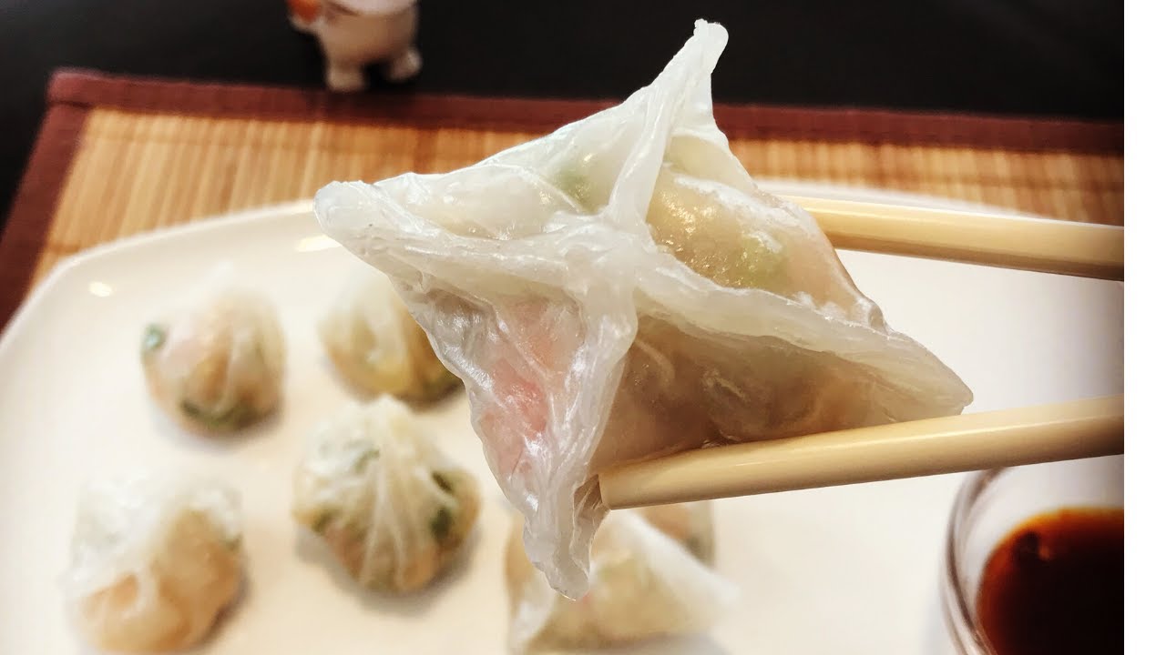 Cách làm há cảo nhân thịt heo bằng vỏ bánh đa nem siêu dễ
