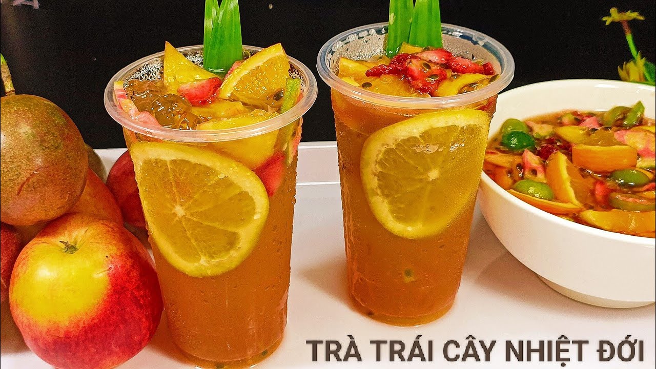 Cách làm trà trái cây nhiệt đới giải nhiệt ngày hè