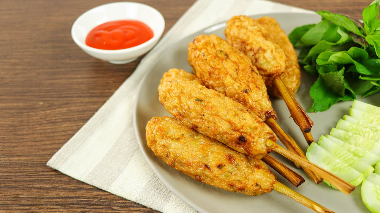 Cách làm chạo tôm bọc sả thơm lừng