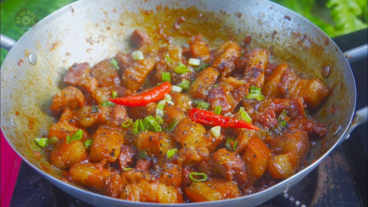 Cách làm thịt kho tiêu nước sệt