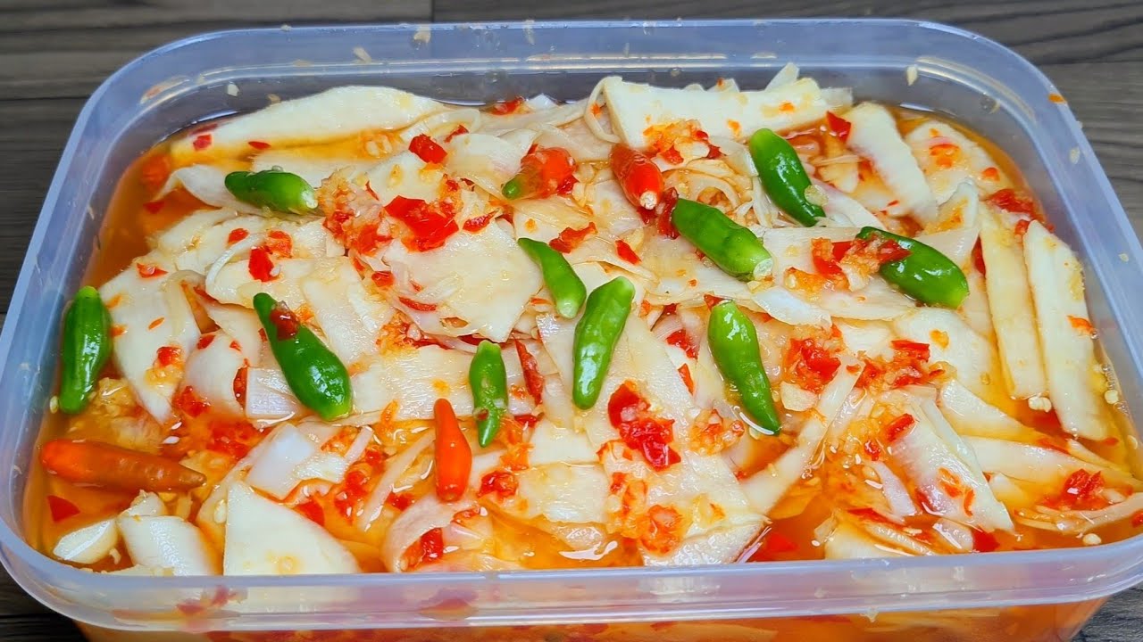 Cách làm măng ớt giòn ngon, để được lâu