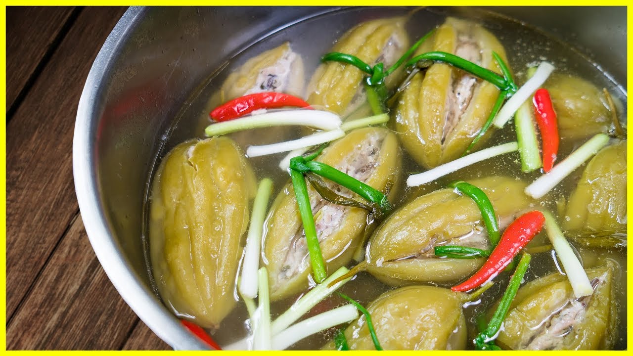Hướng dẫn cách làm món mướp đắng nhồi thịt tại nhà