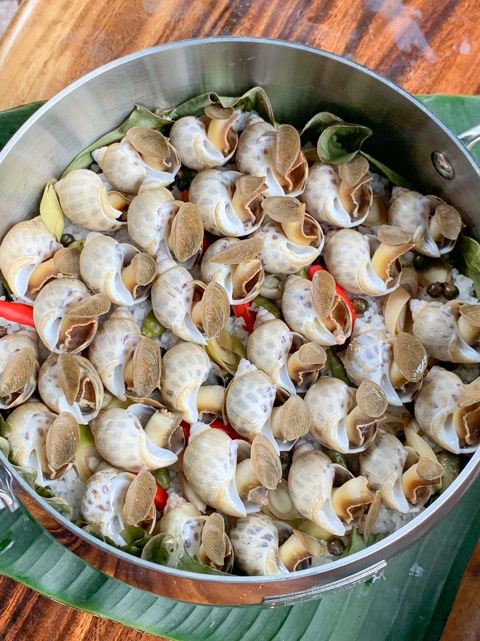 Cách làm ốc hương hầm muối