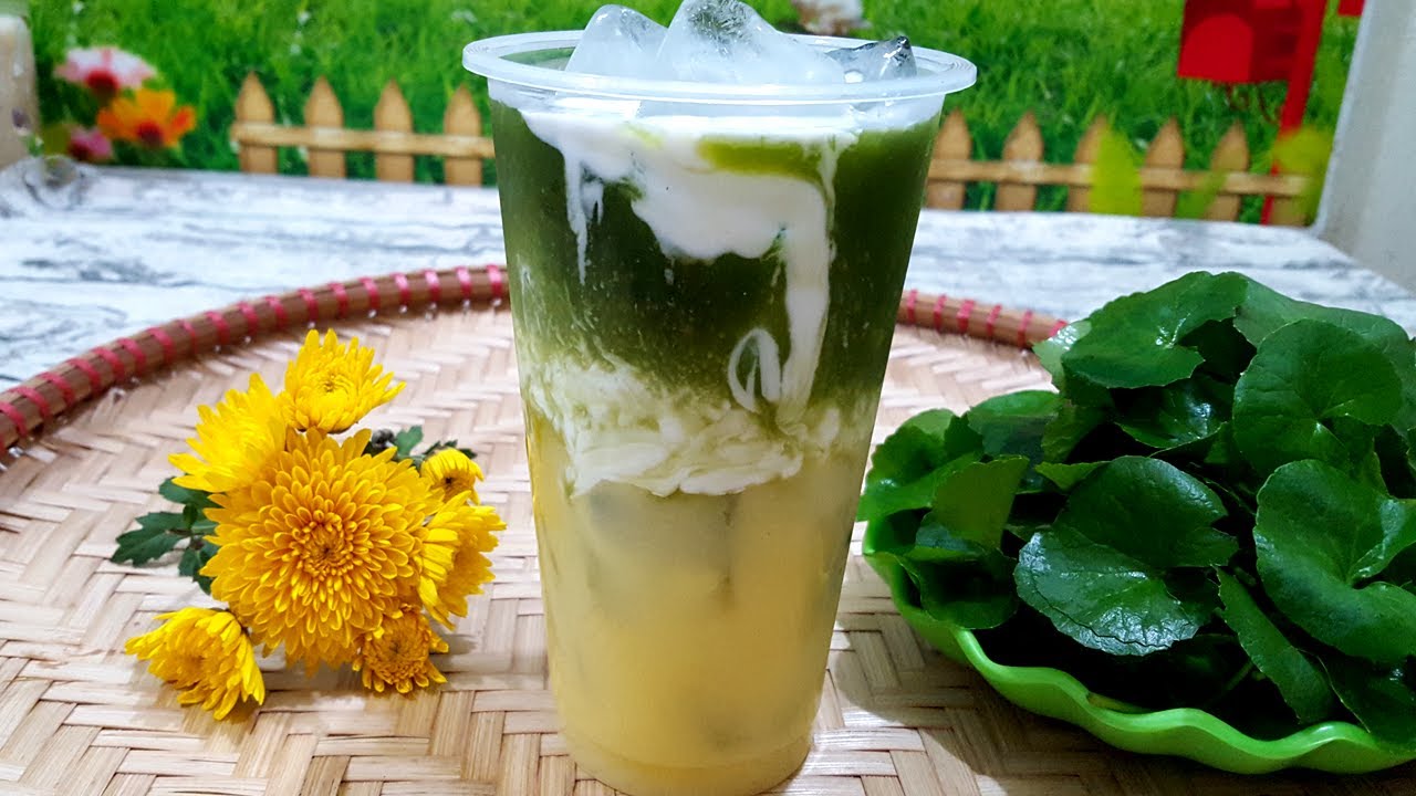 Cách làm nước đậu xanh rau má cốt dừa giải nhiệt