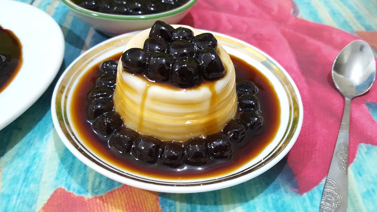 Cách làm tàu hũ trân châu đường đen siêu dễ