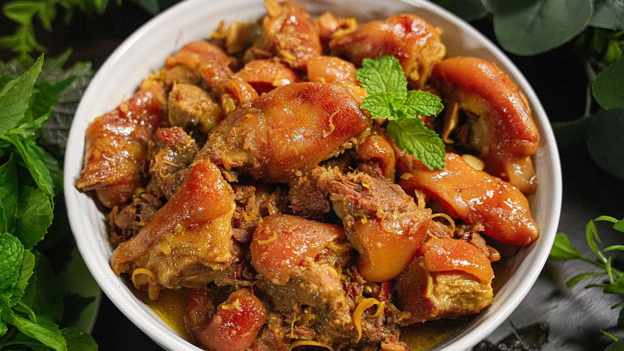 Cách nấu chân giò giả cầy lạ miệng, thơm ngon