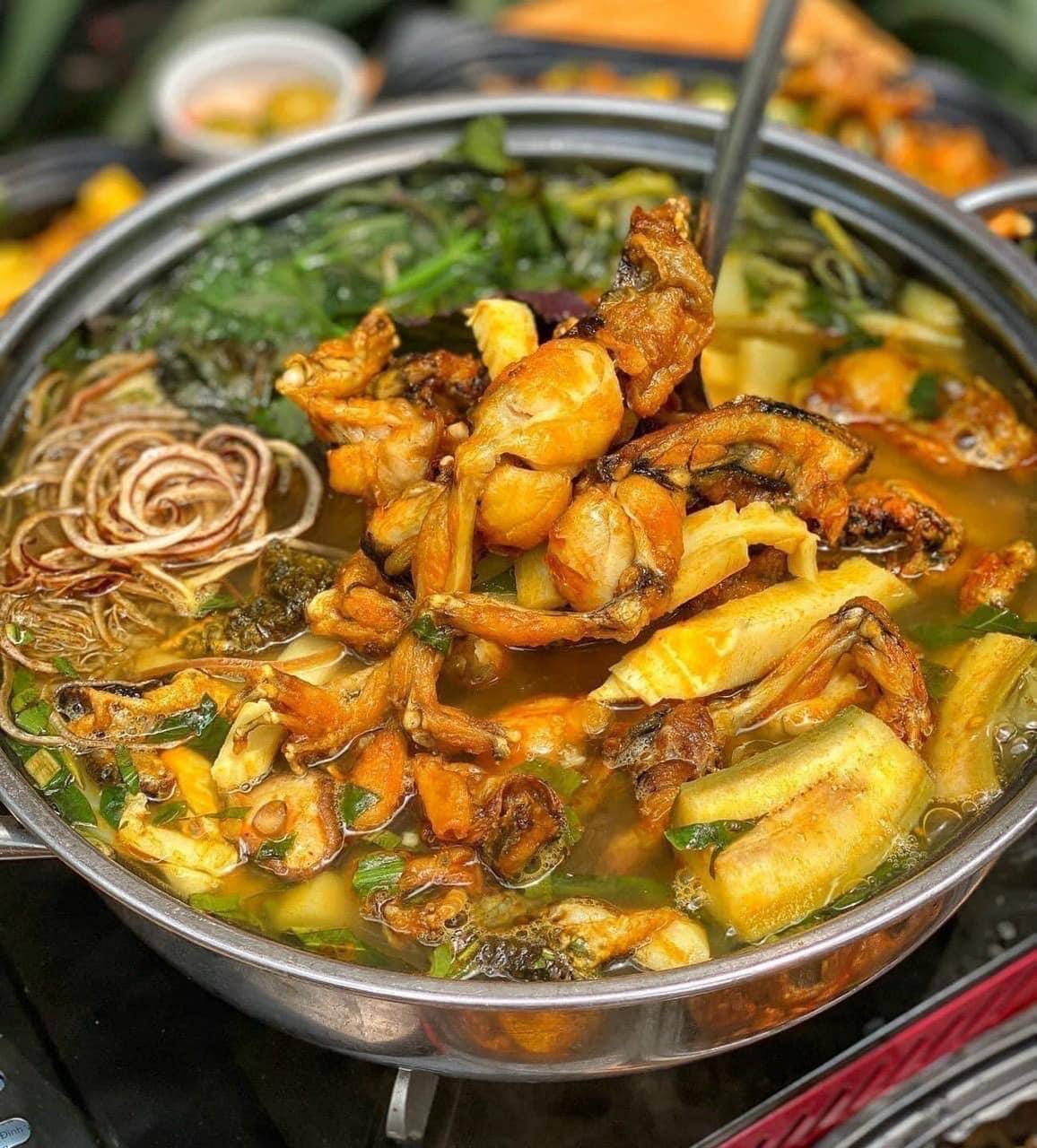 Cách làm lẩu ếch măng cay tại nhà