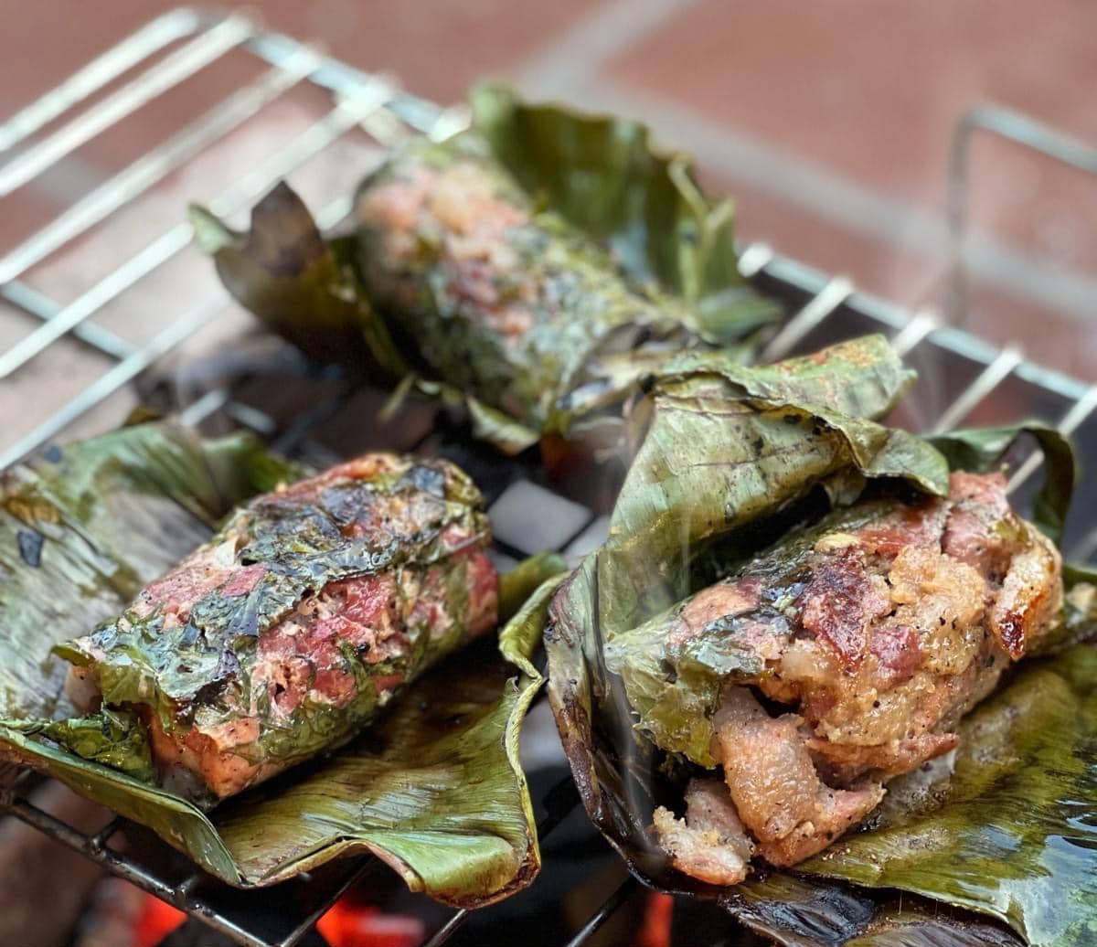 Cách làm nem chua nướng Thanh Hóa