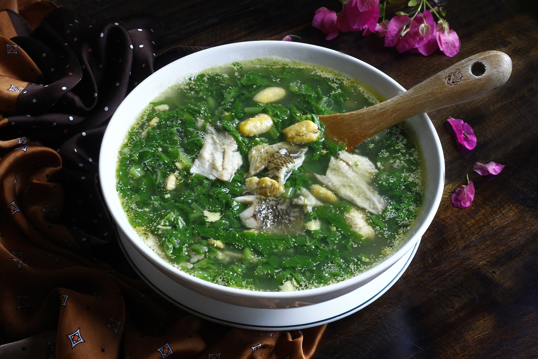 Cách nấu canh cá rô đồng rau cải xanh kiểu Bắc