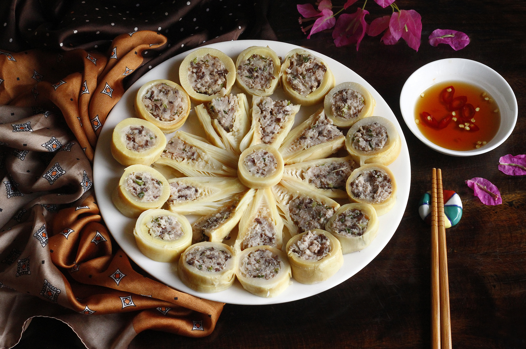 Cách làm măng nứa nhồi thịt lạ miệng