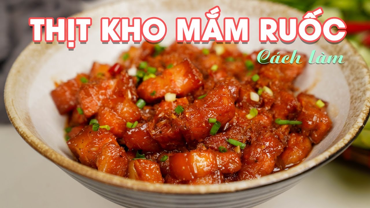 Cách làm thịt kho ruốc sả đậm đà