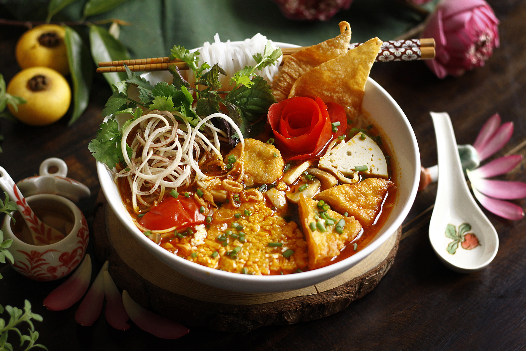 Cách nấu bún riêu chay đơn giản tại nhà