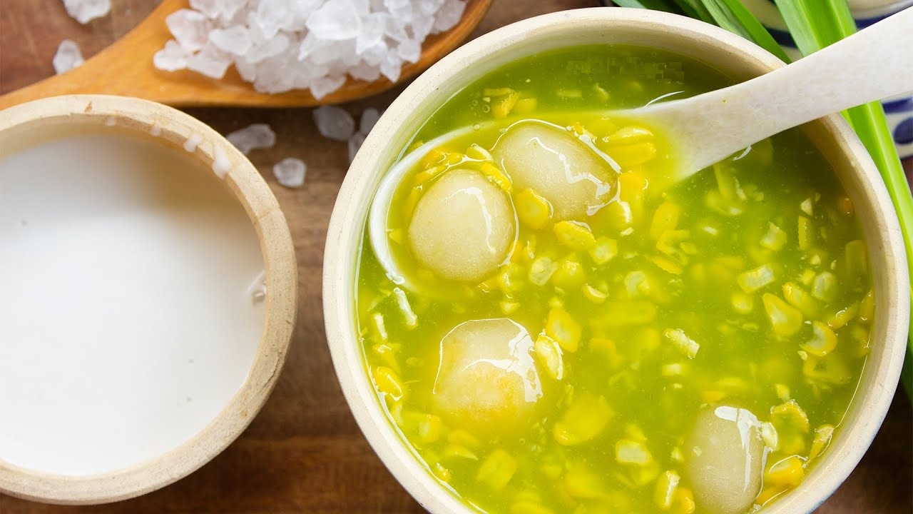 Cách nấu chè bắp nếp lá dứa truyền thống siêu ngon