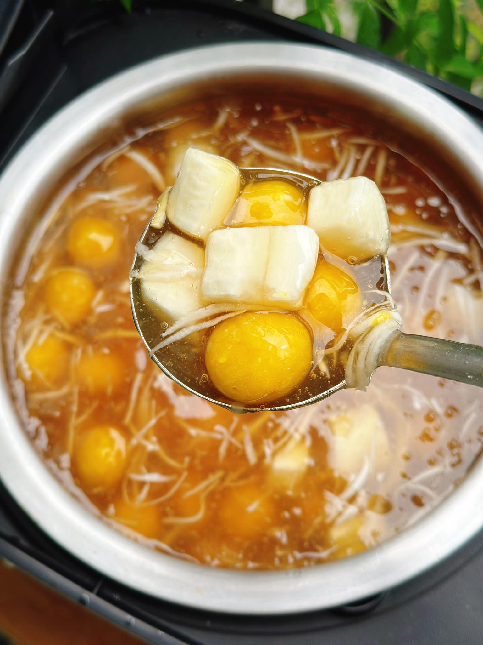 Cách làm chè sắn mochi dẻo ngon nóng hổi