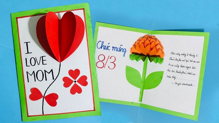 Cách làm thiệp 8/3 đẹp, đơn giản mà ý nghĩa