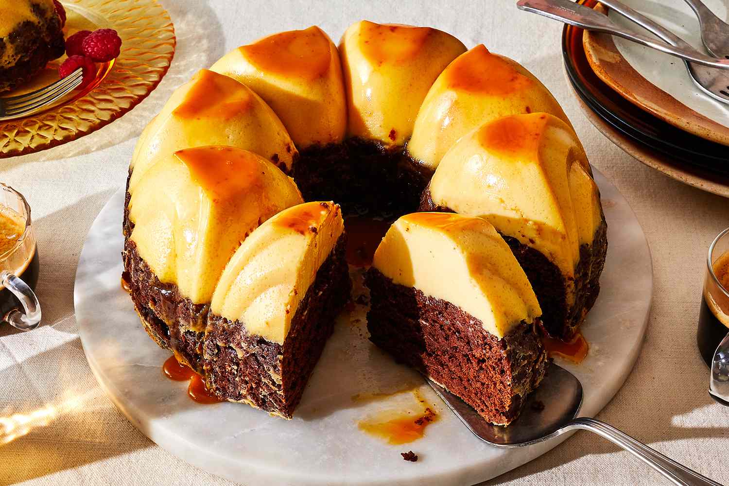 Cách làm bánh gato flan socola mềm mịn tại nhà