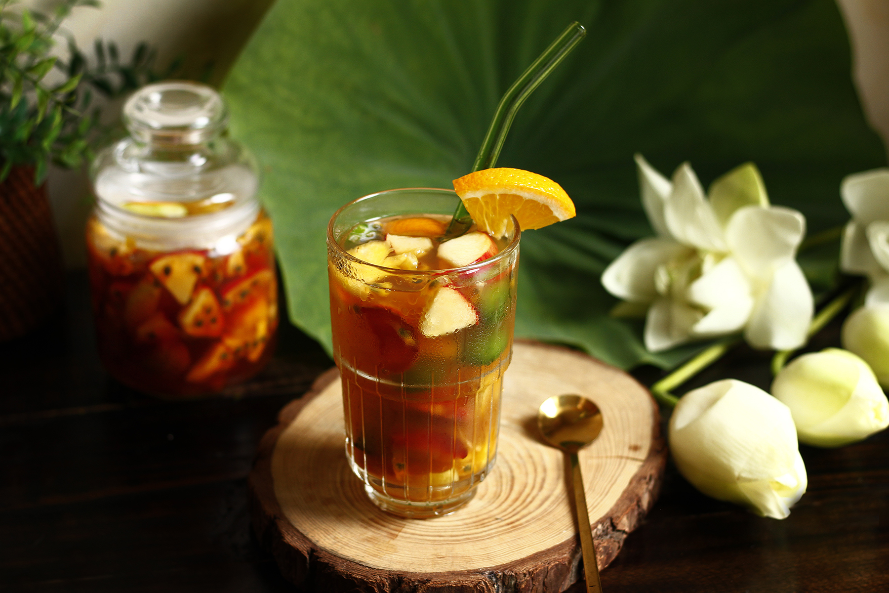 Cách làm trà hoa quả nhiệt đới dễ nhất