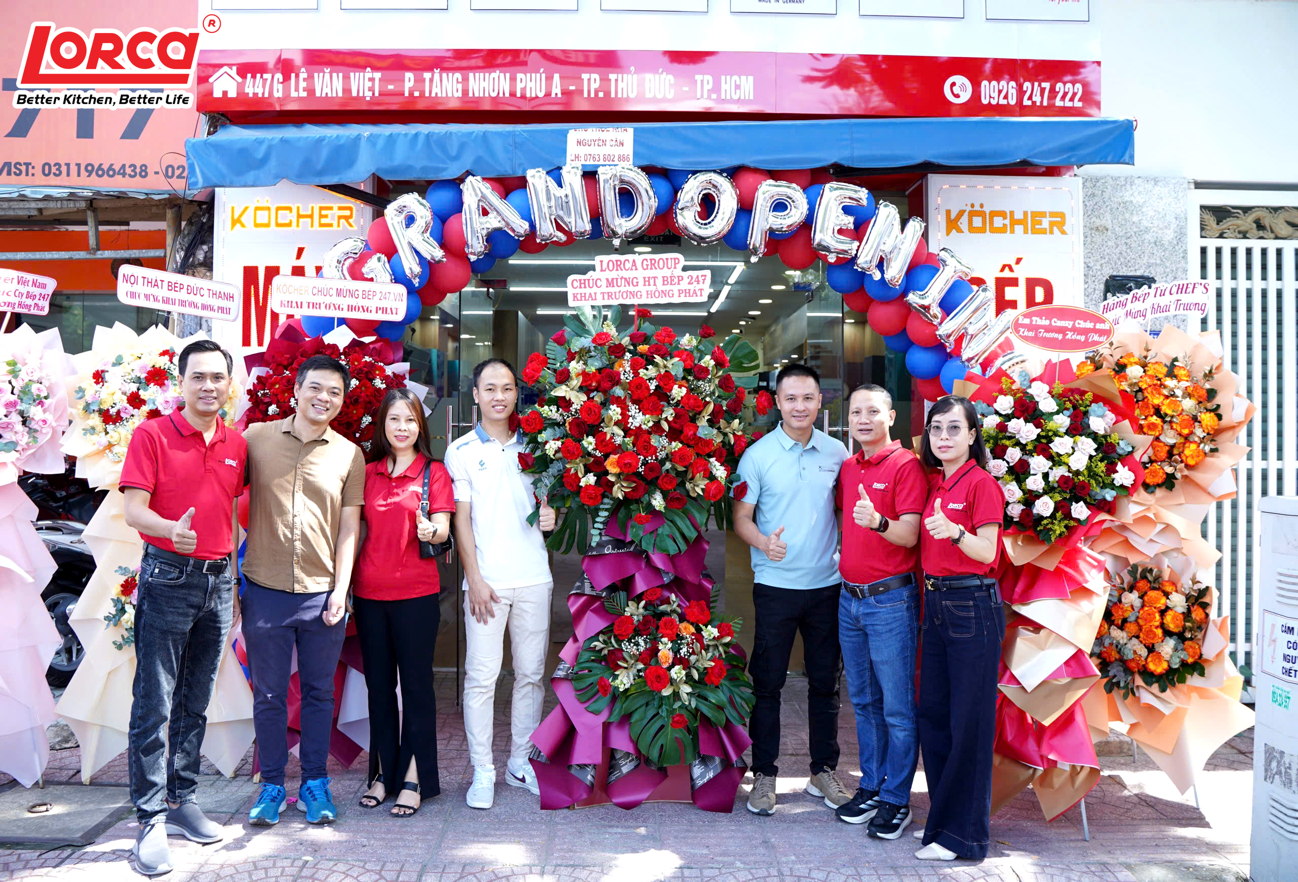 LORCA THAM DỰ LỄ KHAI TRƯƠNG SHOWROOM MỚI CỦA HỆ THỐNG BẾP 247