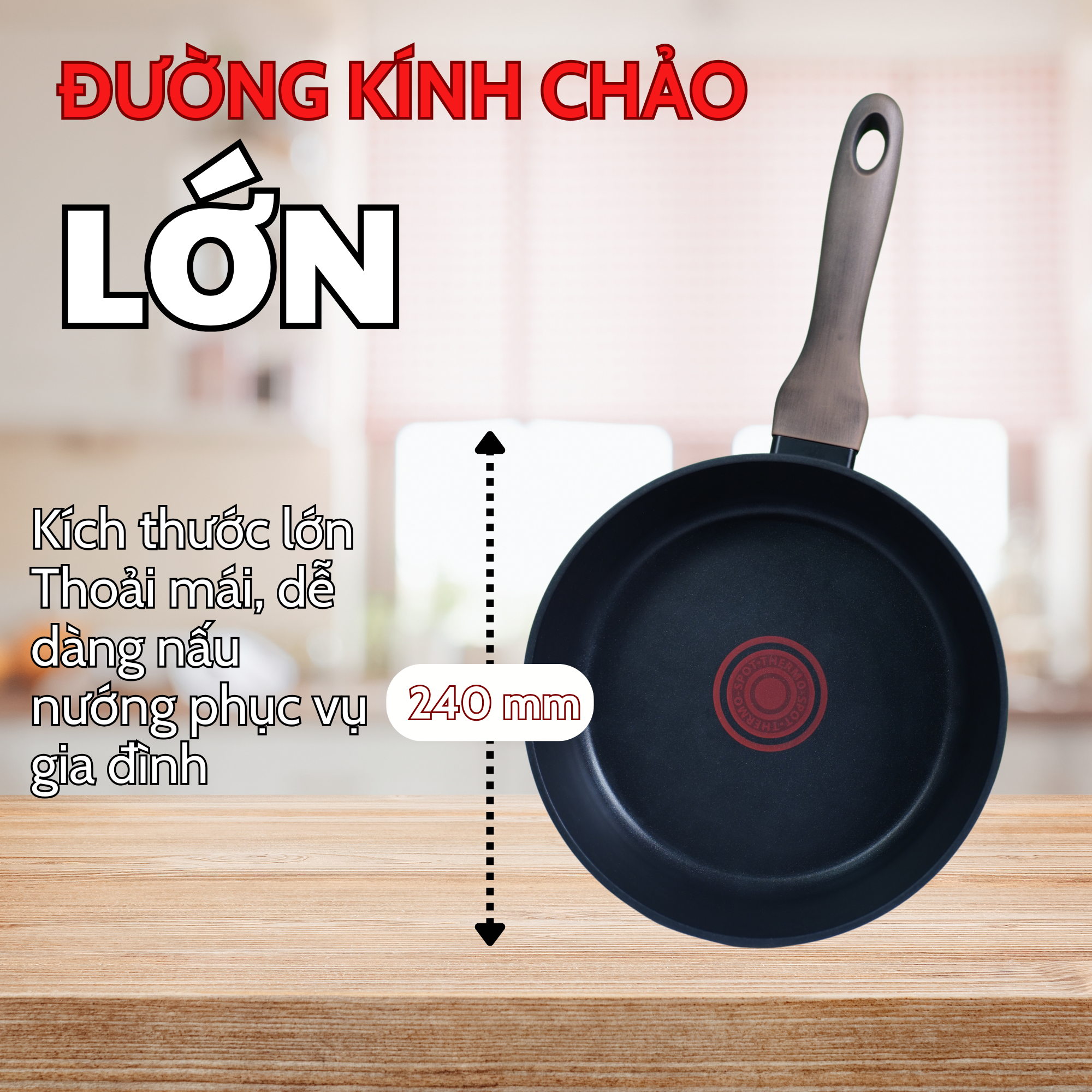 Chảo Chống Dính 20cm Thiết Kế Hiện Đại Tiết Kiệm Dầu Mỡ