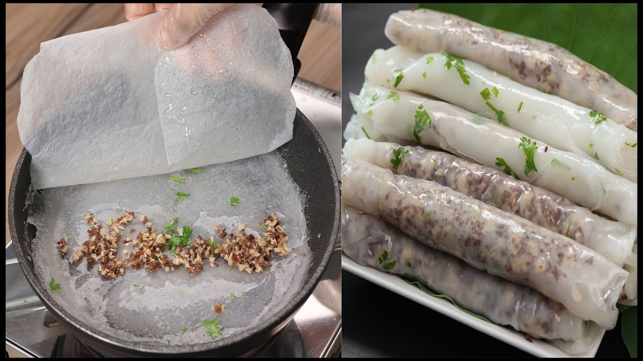 Cách làm bánh cuốn bằng chảo chống dính thơm mềm ngay tại nhà